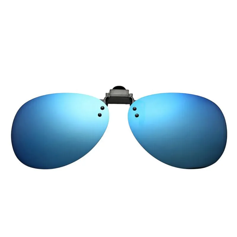 New Men Unisex Driving Sun Glasses Polarized Mirrored UV400 Clip-on Flip-up Sunglasses Lunette De Soleil SM6