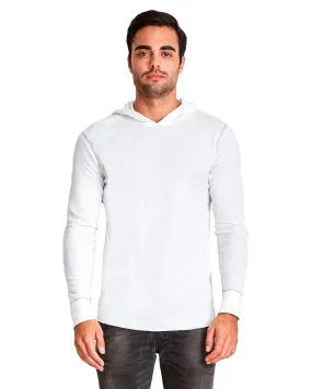 Next Level Thermal Hoody 8221 White/ Heather Gray