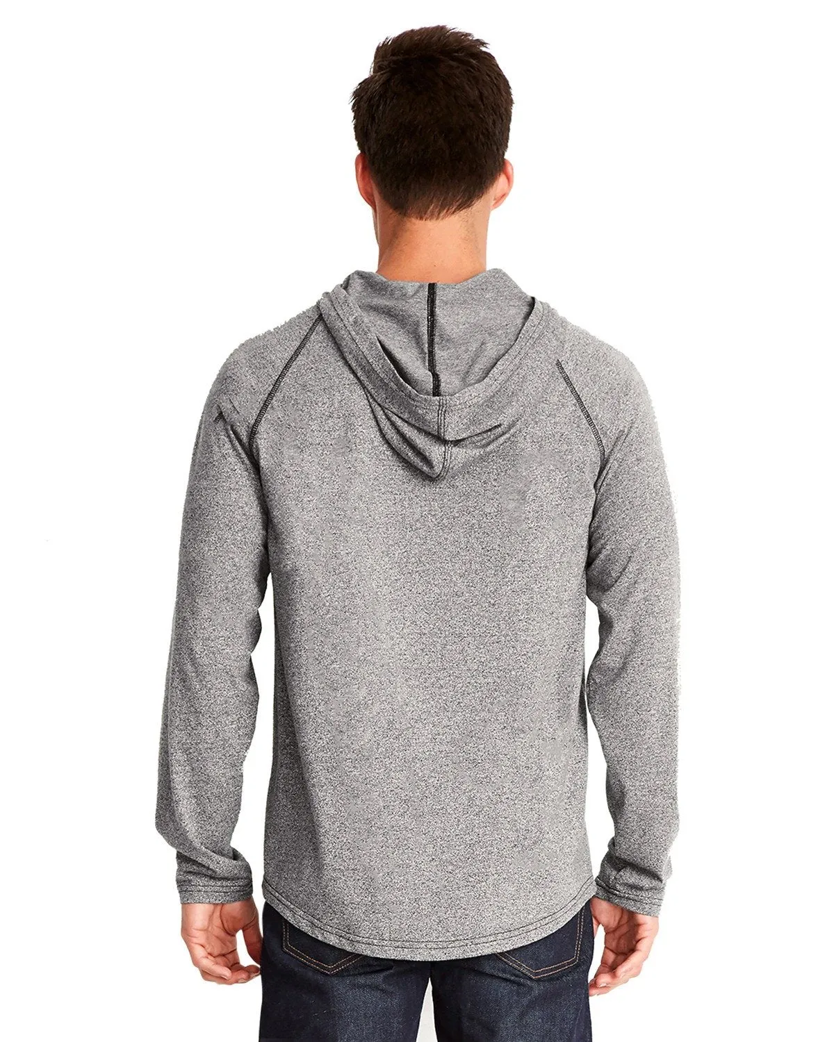 Next Level Unisex Mock Twist Raglan Hoody 2021 Heather Gray