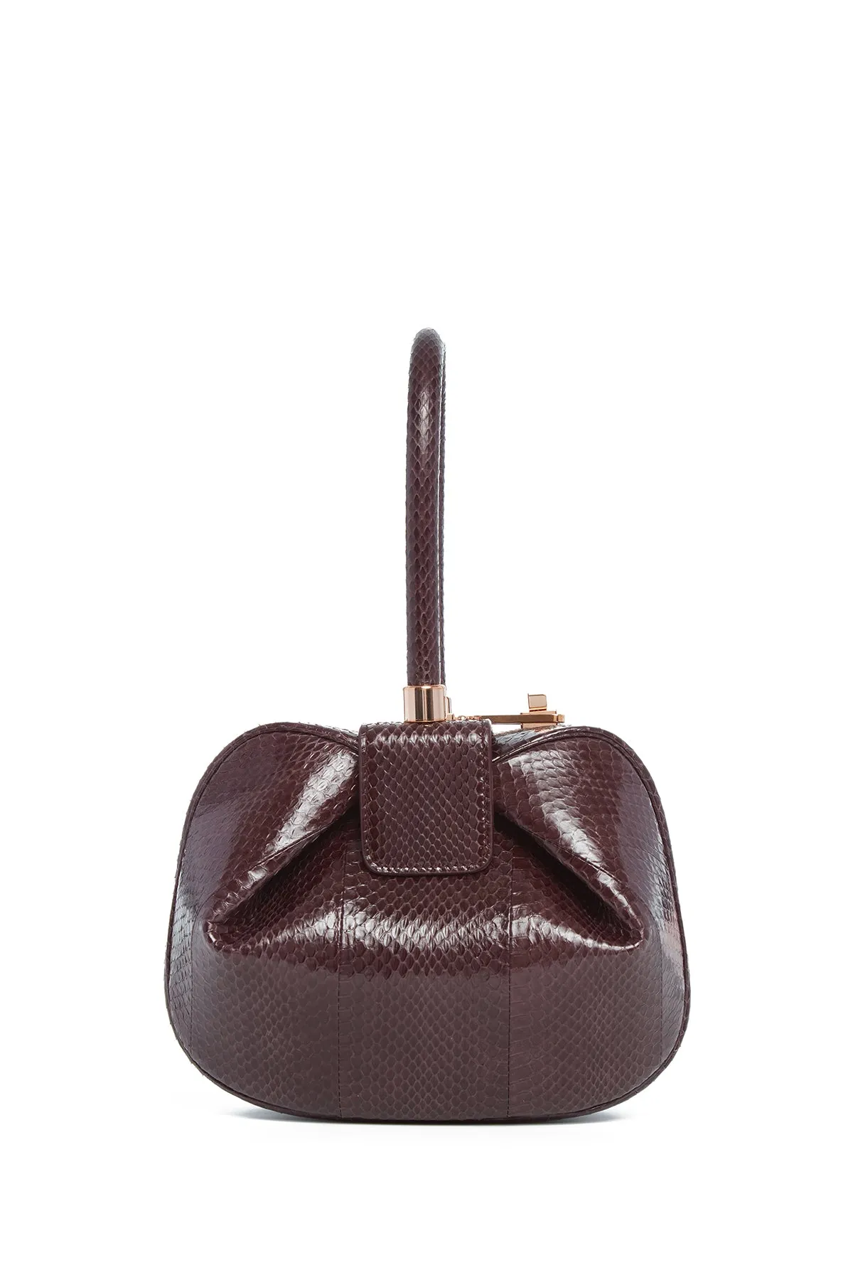 Nina Bag in Bordeaux Snakeskin