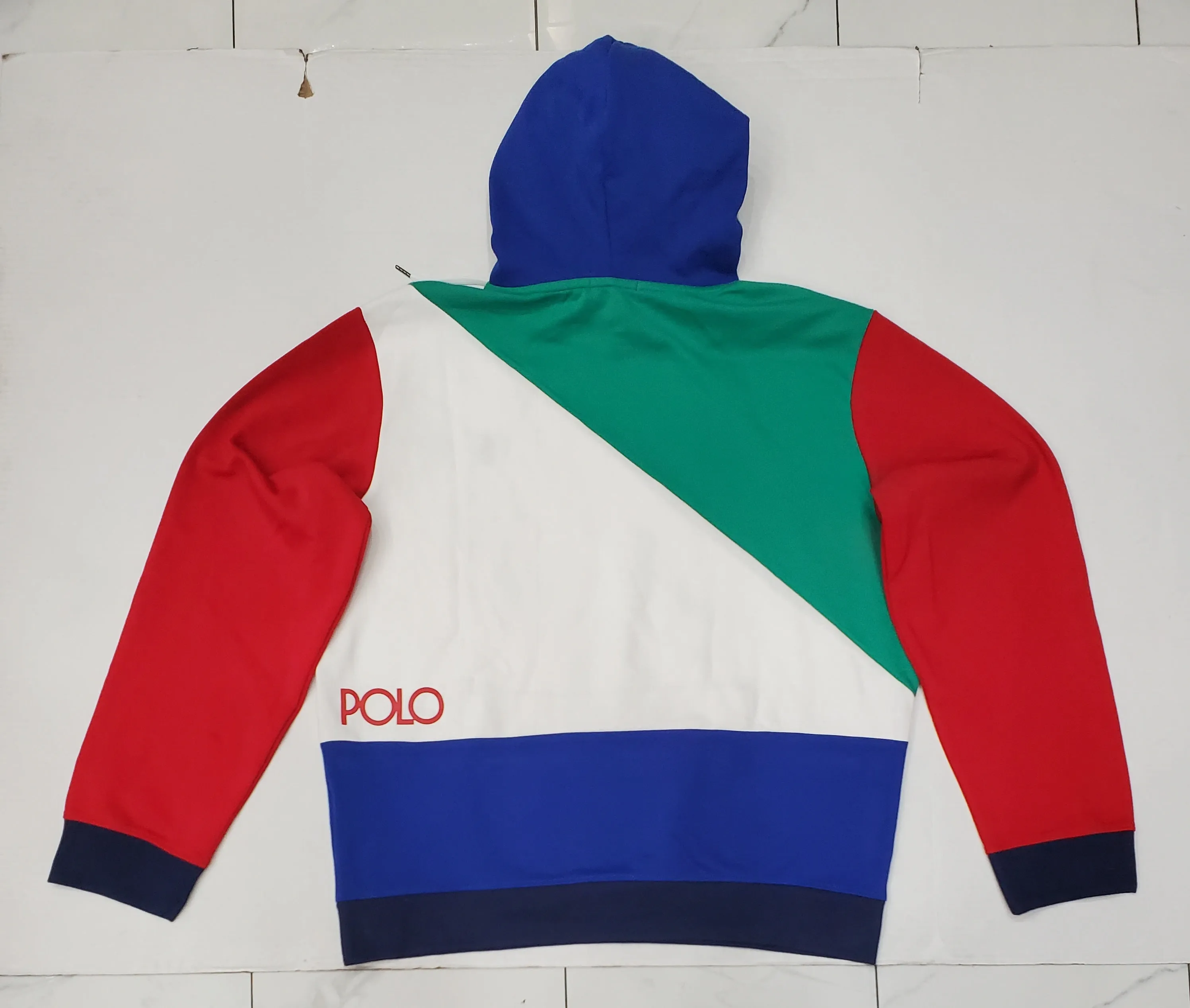 Nwt  Polo Ralph Lauren Colorblock Spellout Hoodie