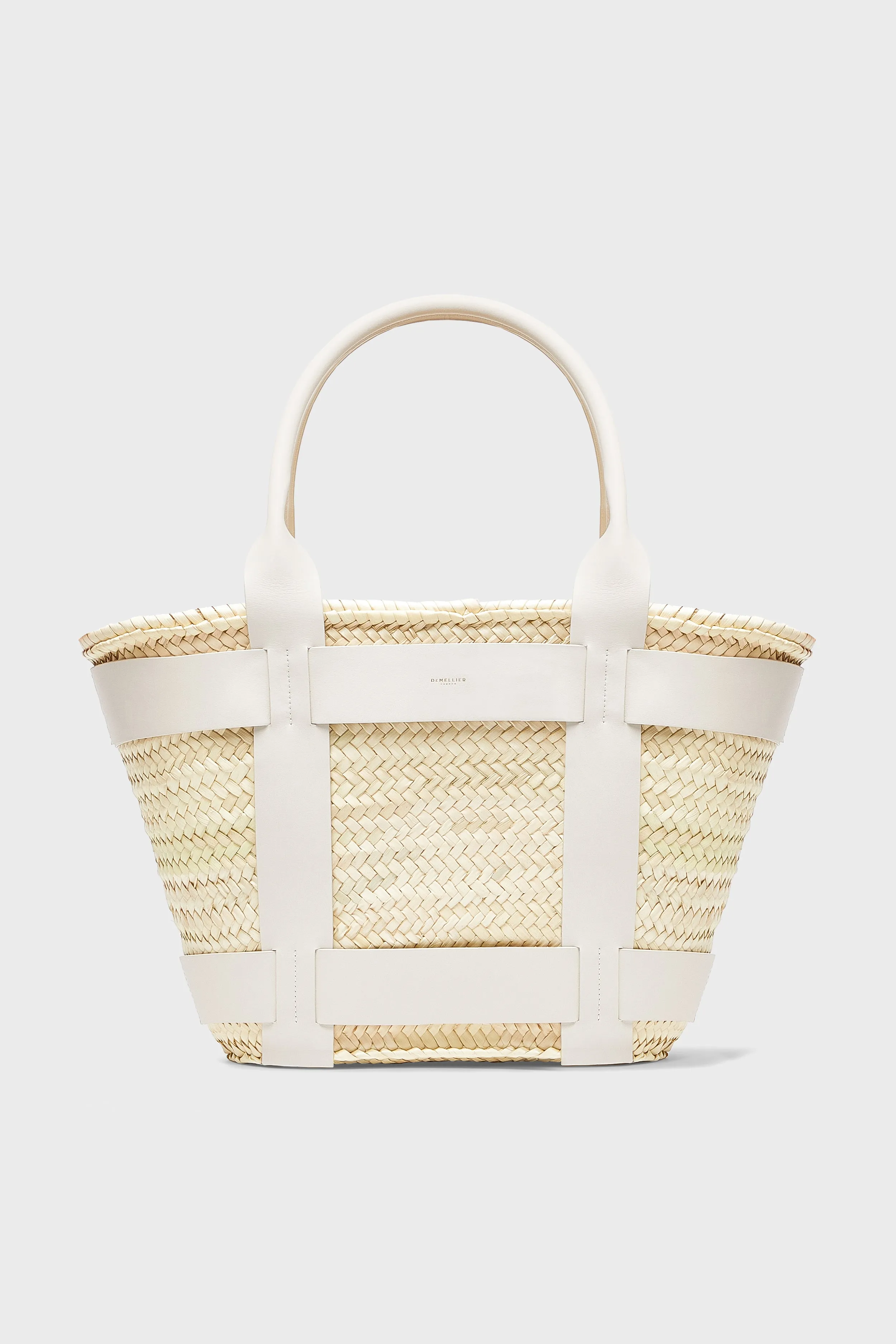 Off White Raffia Maxi Santorini Bag