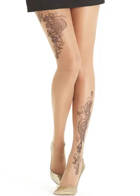 Oroblu Georgie Tattoo Effect Tights ()