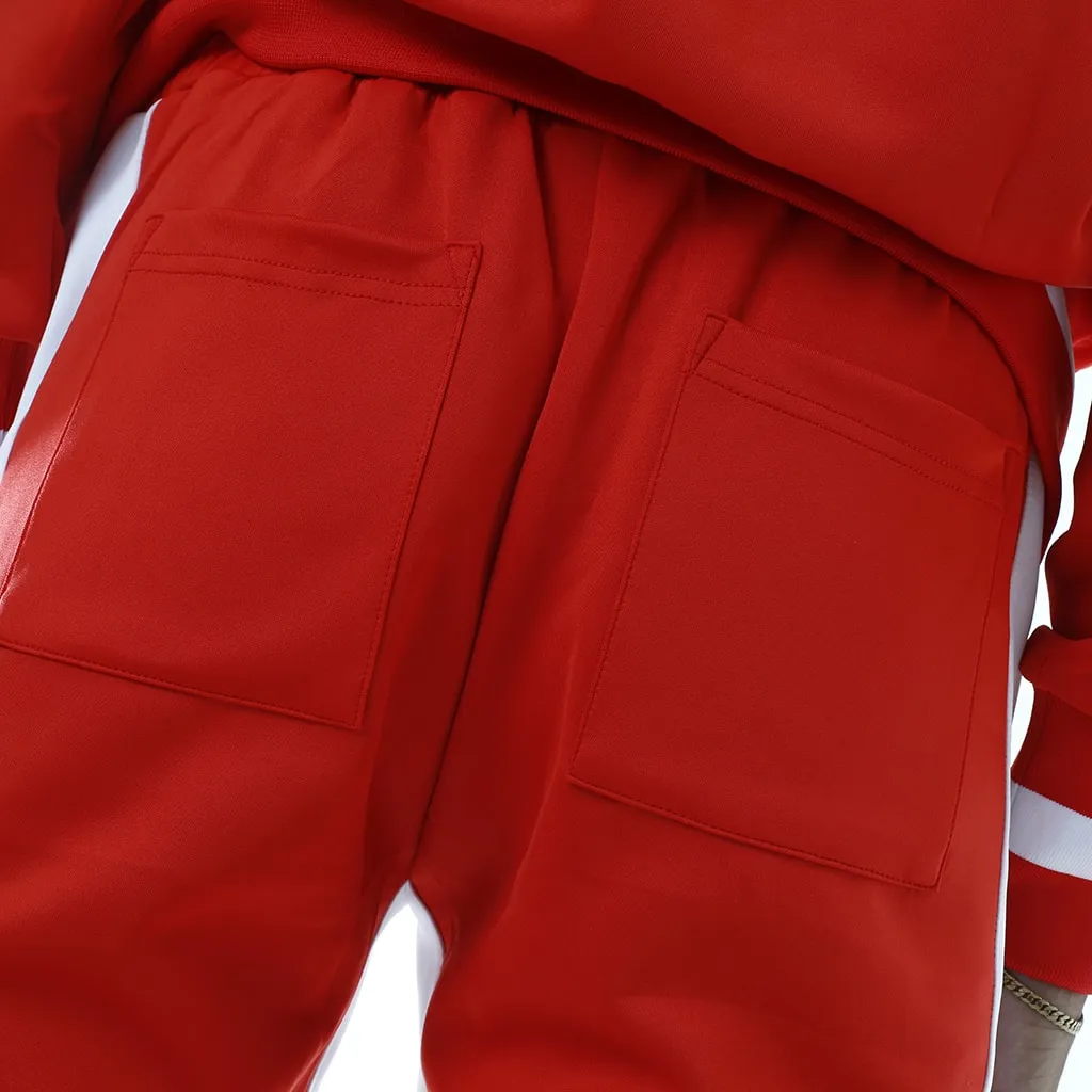 Own The Team Double Stripe Track Pant Red