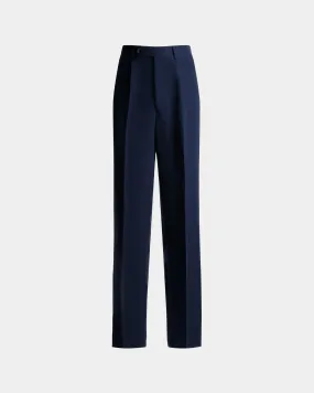 Pants in Navy Blue Linen 