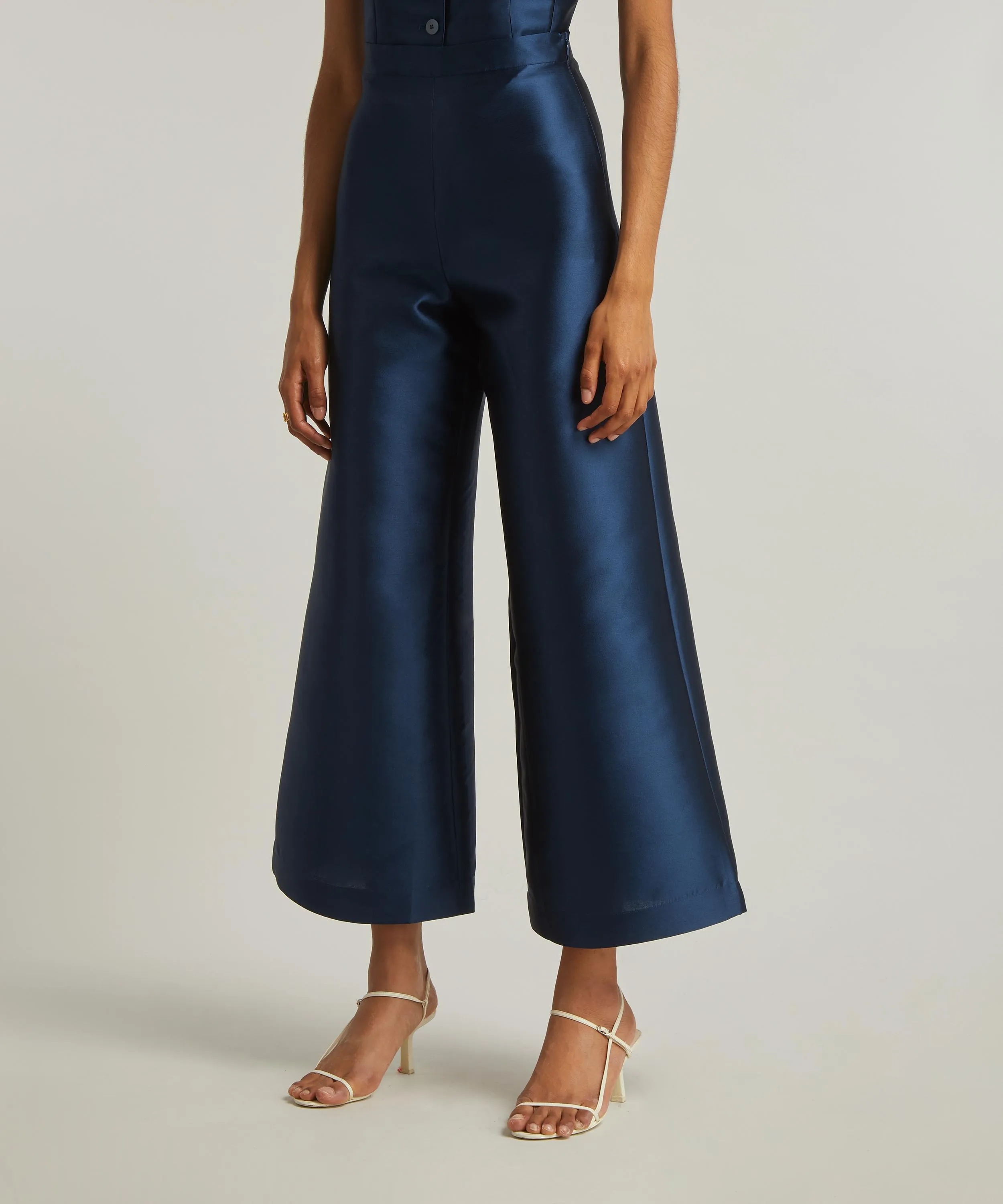 Paradis Silk-Blend Wide Leg Trousers