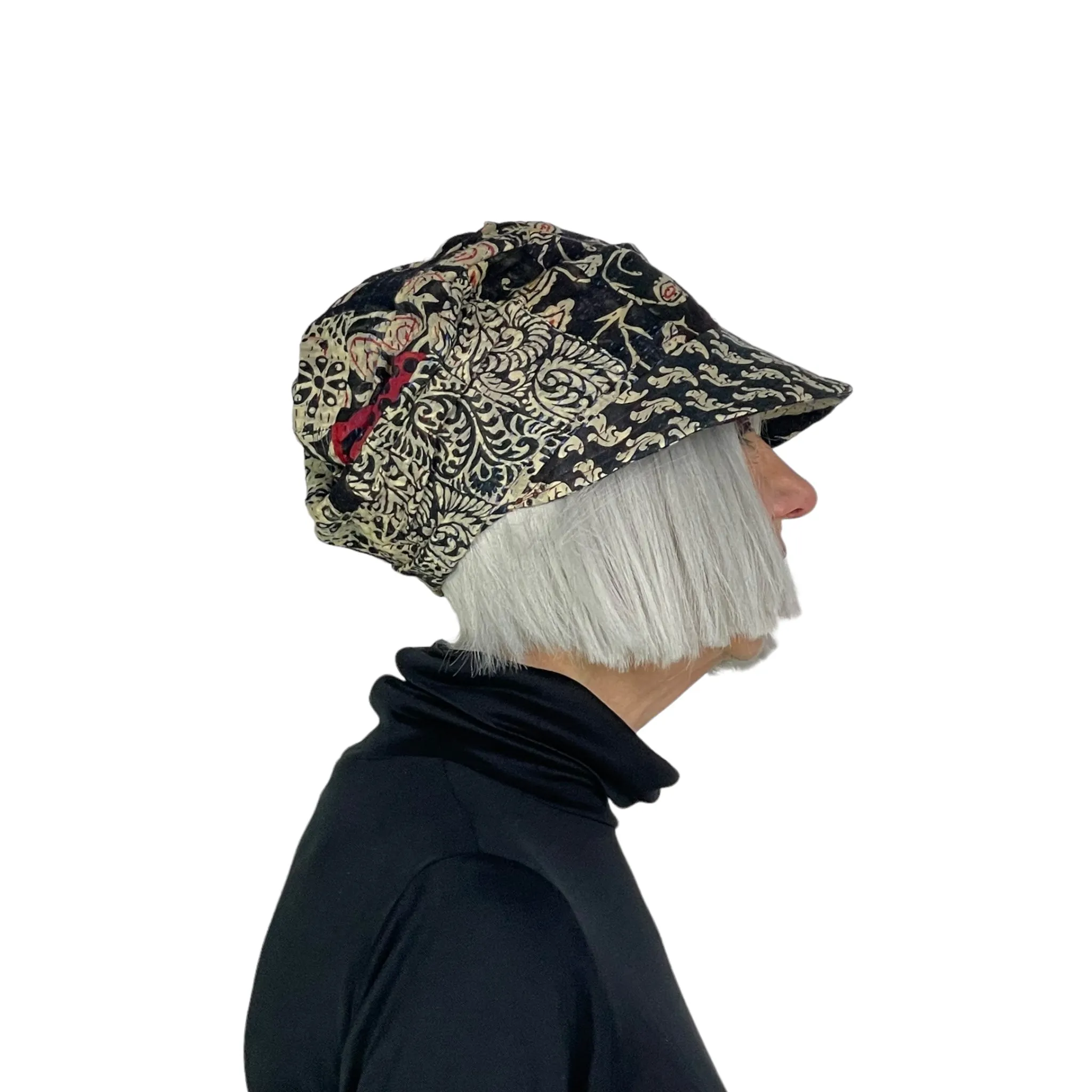 PATCH PRINT HALF BRIM HAT