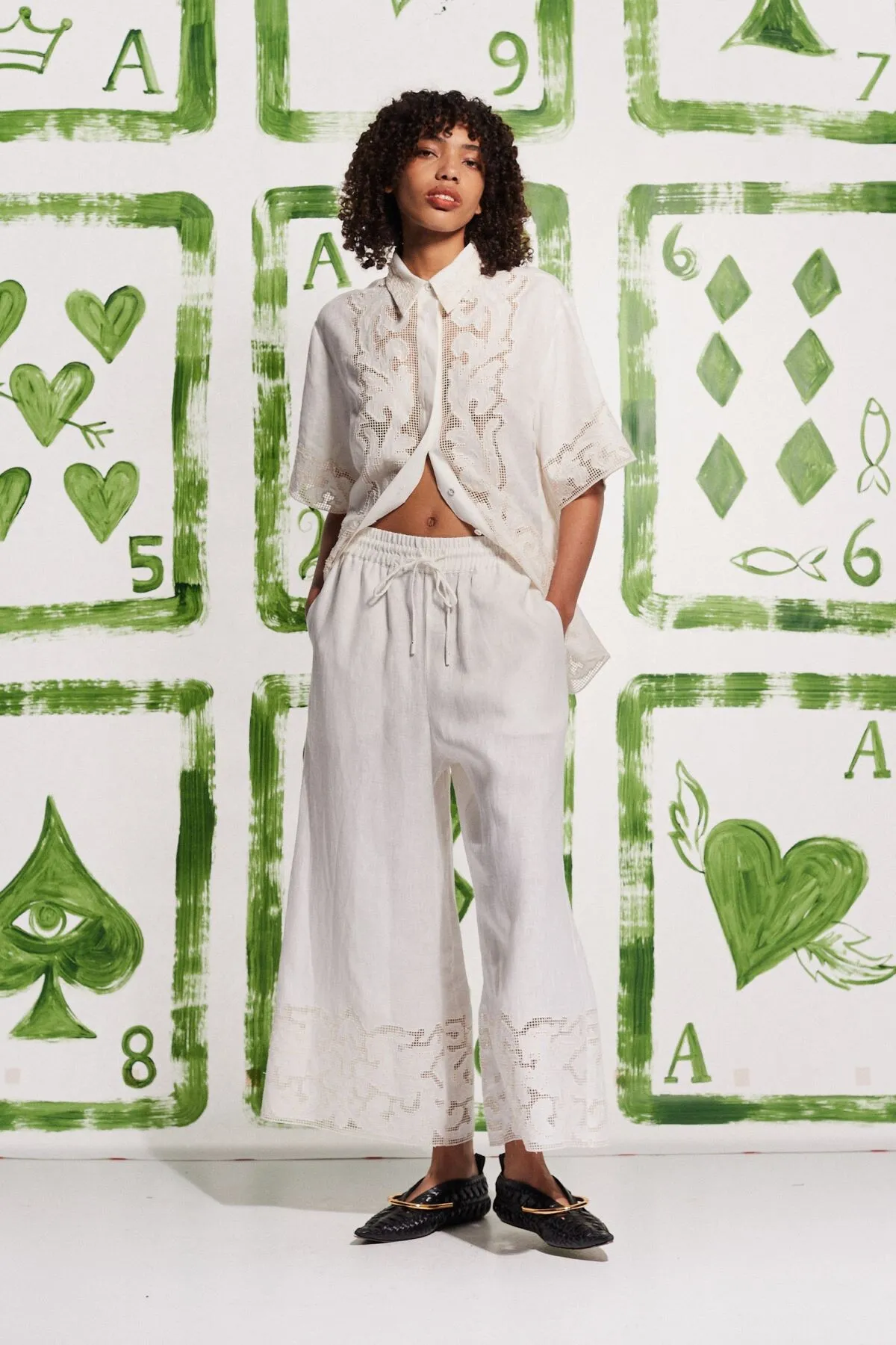 PEGASUS EMBROIDERED PANT (IVORY)