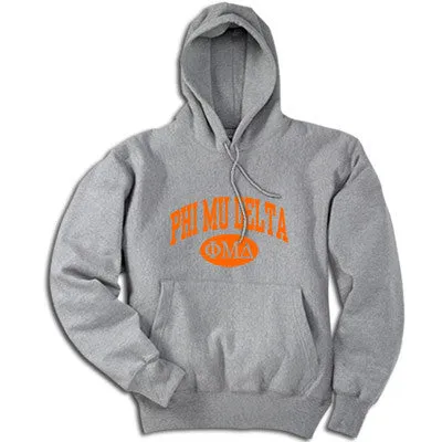 Phi Mu Delta Hoodie, Printed Vertical Arc Design - G185 - CAD - CAD