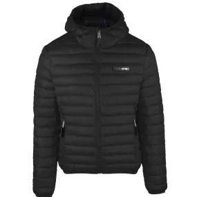 Plein Sport Padded Circle Logo Black Jacket