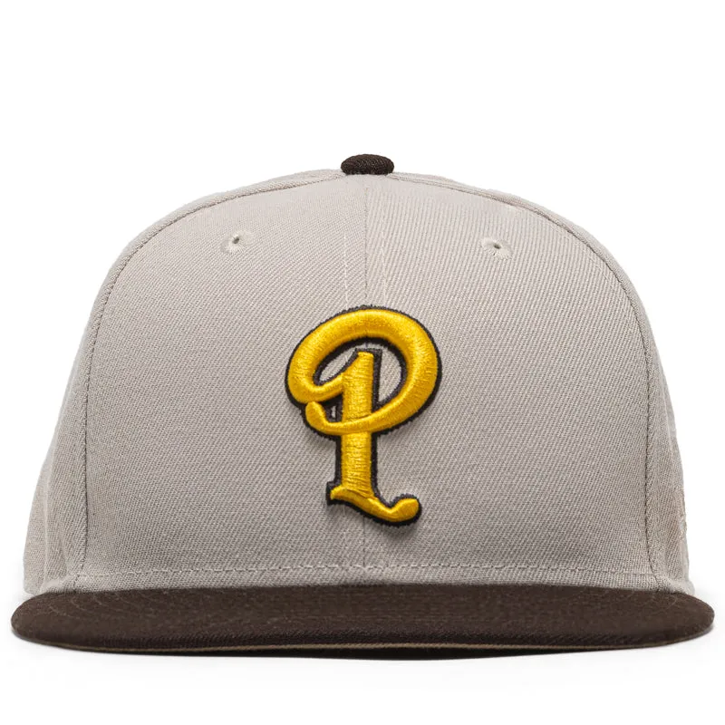 Politics x New Era 59FIFTY Fitted Hat - Cement/Chocolate