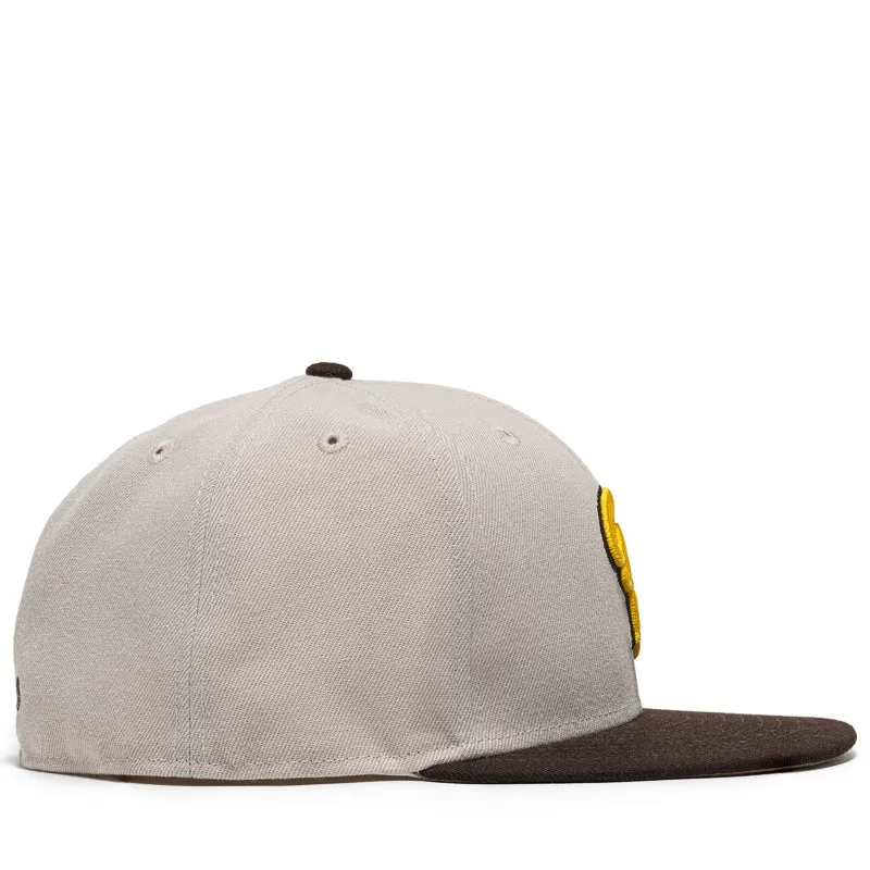 Politics x New Era 59FIFTY Fitted Hat - Cement/Chocolate