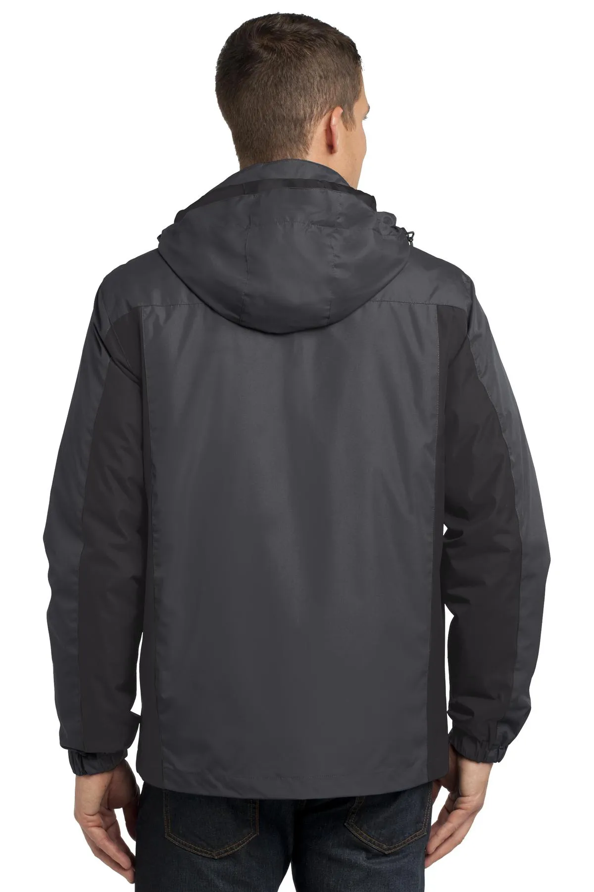 Port Authority Colorblock 3-in-1 Jacket J321 Magnet Grey/ Black/ Charge Green