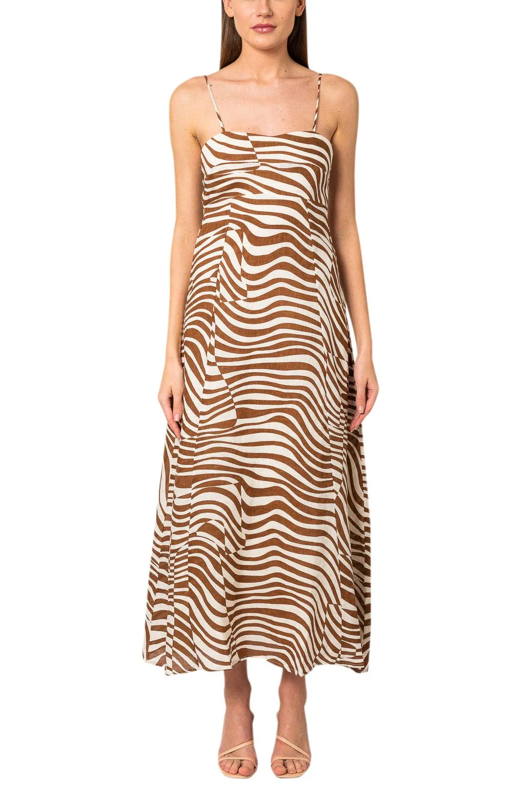 Printed midi dress