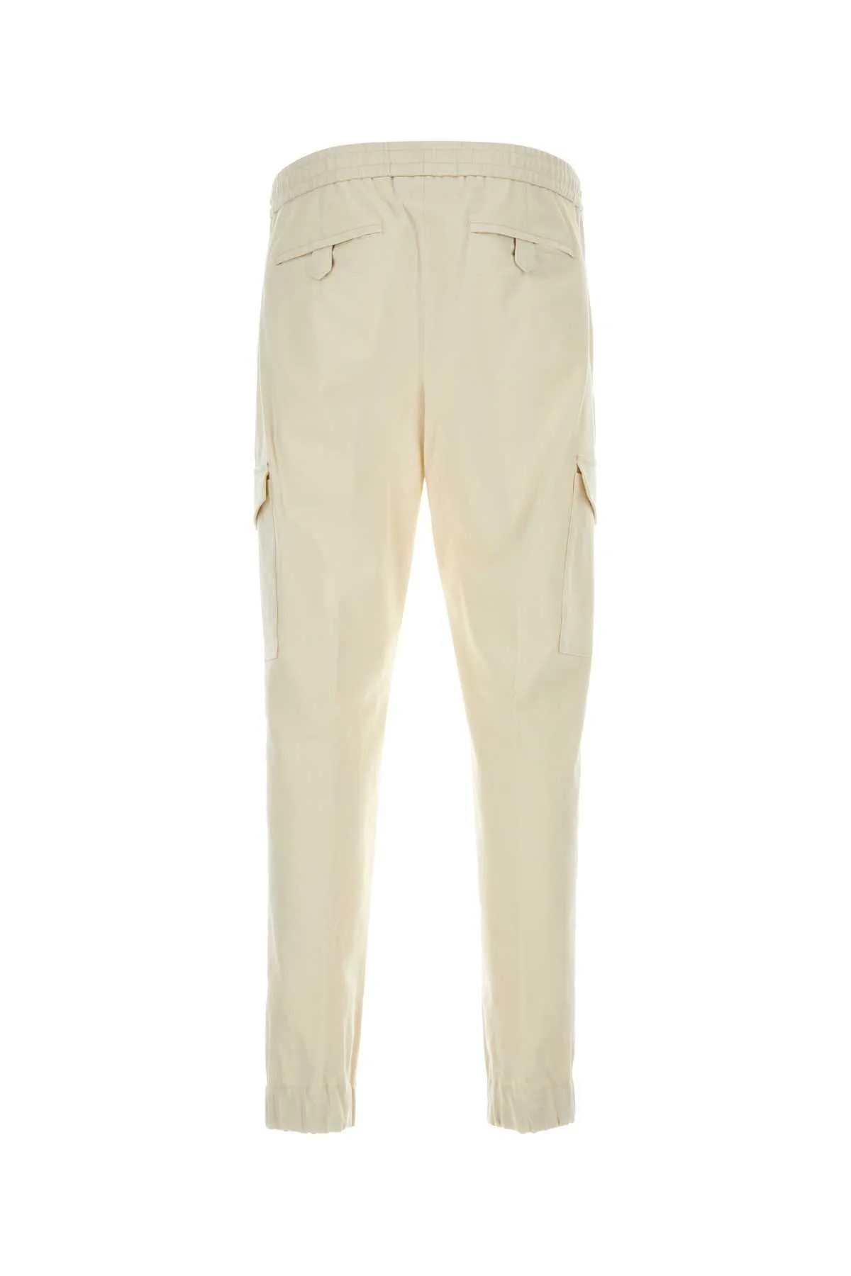 Pt Torino Ivory Stretch Cotton Pant