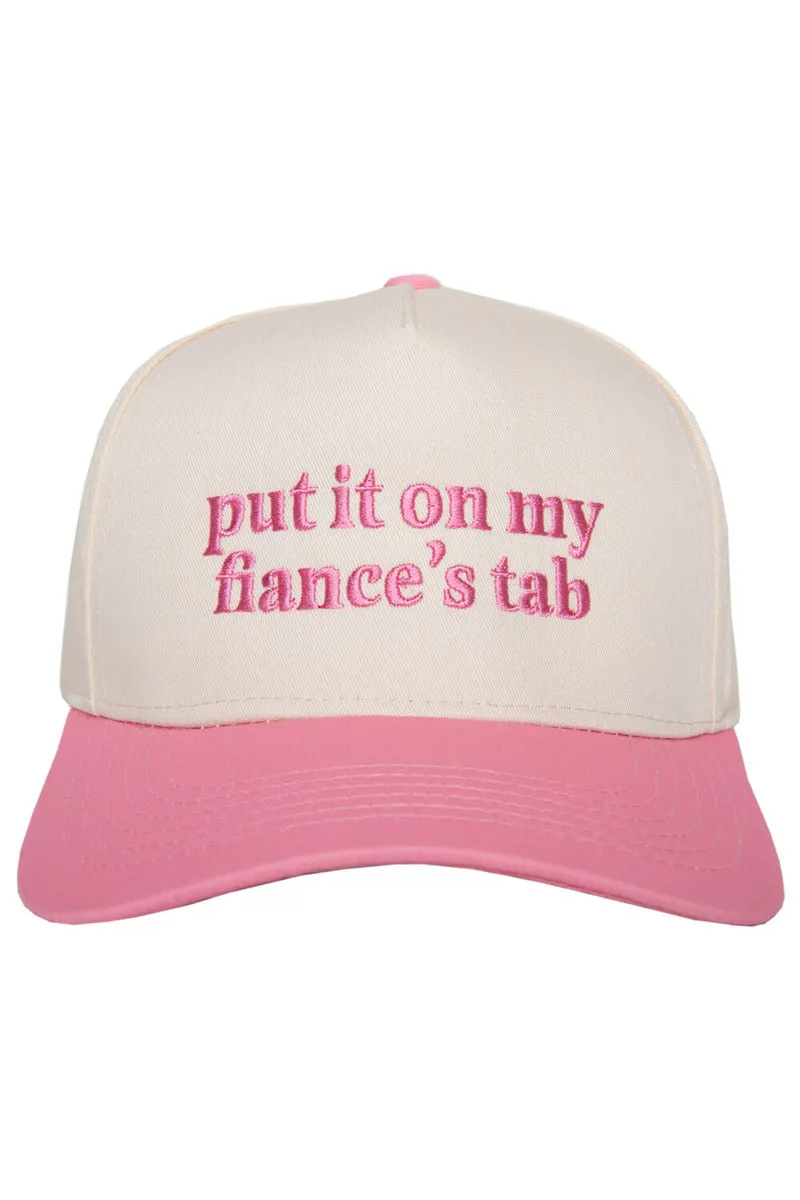 Put It On My Fiance's Tab Two-Toned Vintage Hat