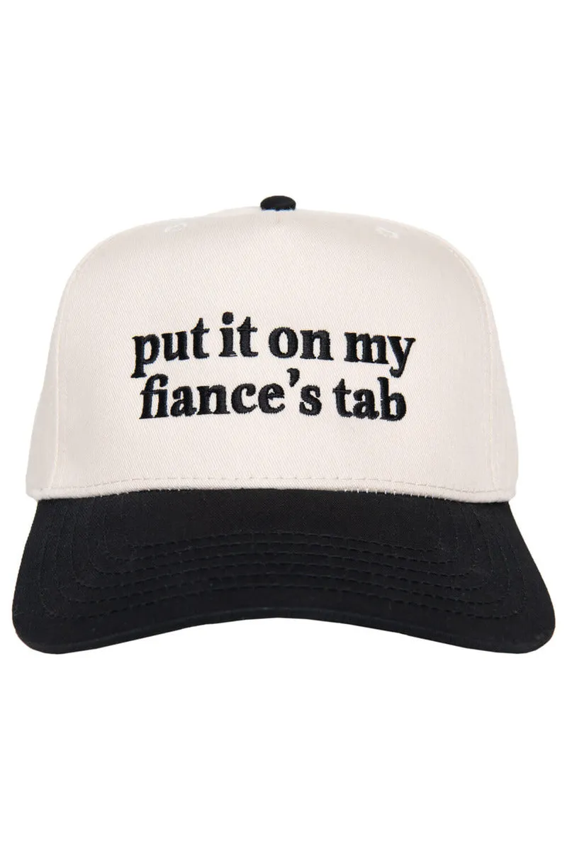 Put It On My Fiance's Tab Two-Toned Vintage Hat