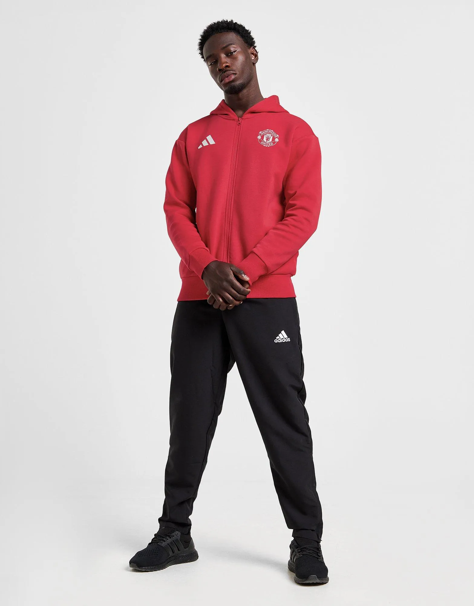 Red adidas Manchester United FC Anthem Jacket - JD Sports 