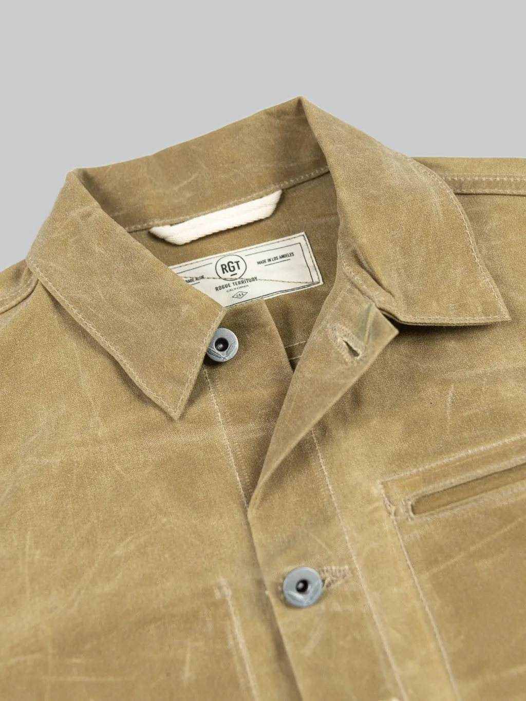 Rogue Territory Waxed Canvas Supply Jacket Tan Ridgeline