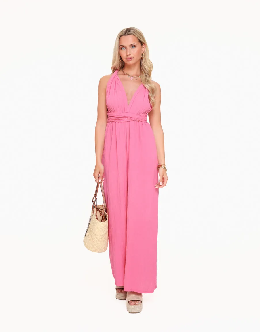 Roze Halter - Jumpsuit