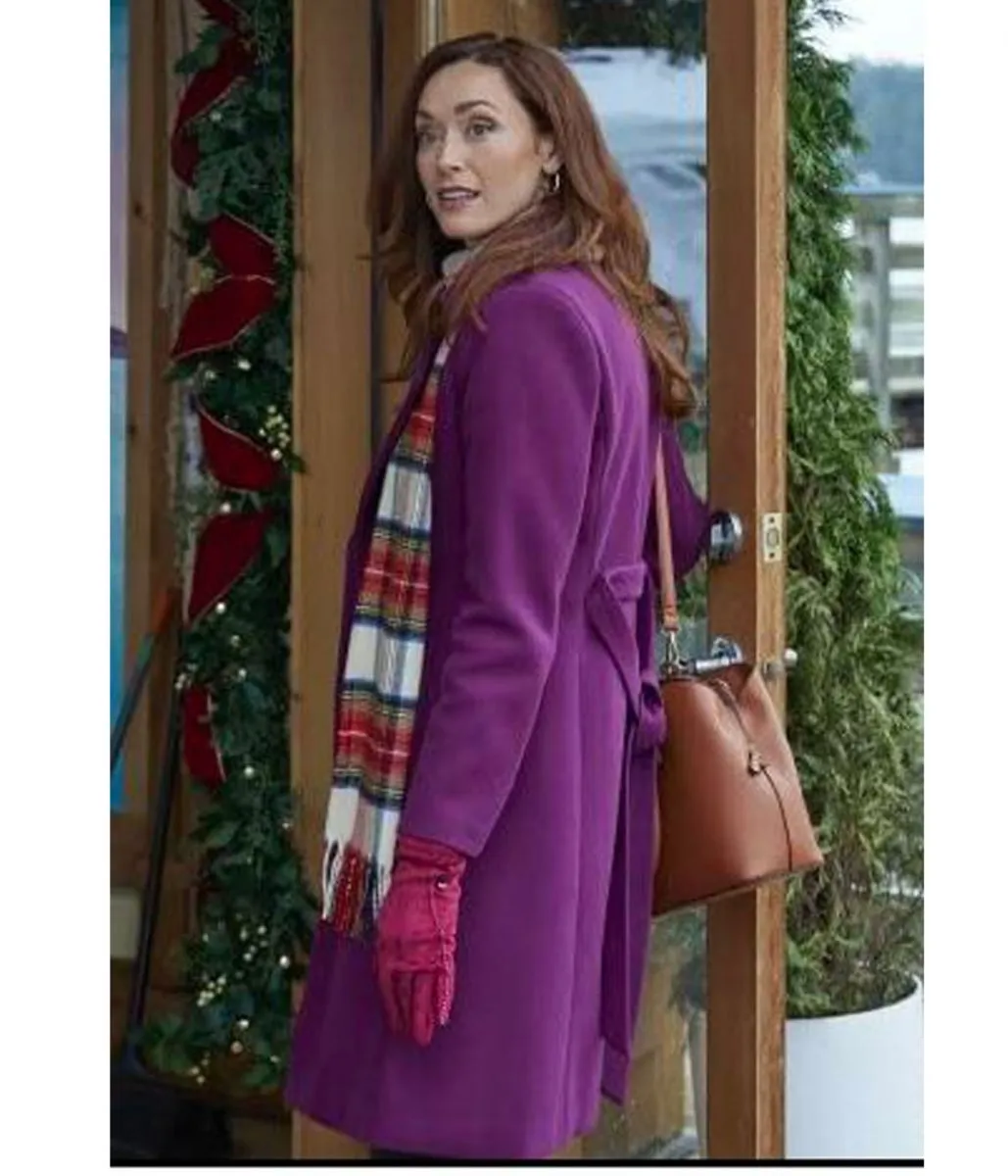 Sarah Power Nantucket Noel Purple Coat