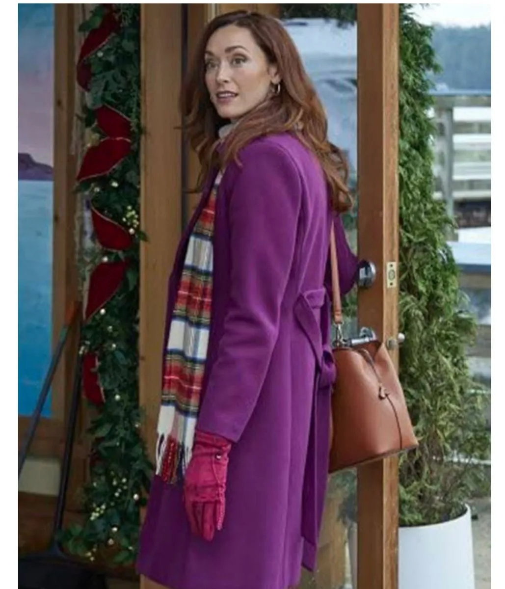 Sarah Power Nantucket Noel Purple Coat