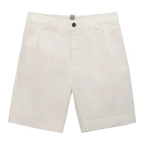  Sease Short Easy Cotton Short Pants in Off White