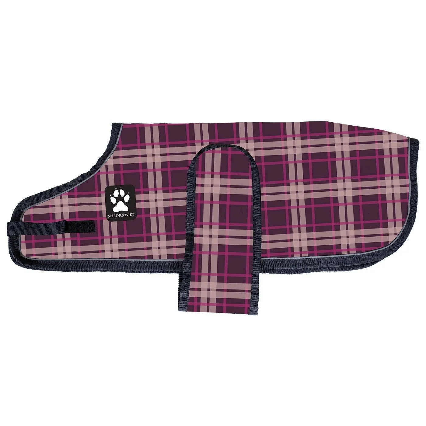 Shedrow K9 - Shedrow K9 Glacier Dog Coat - Potent Purple Plaid: Medium Small