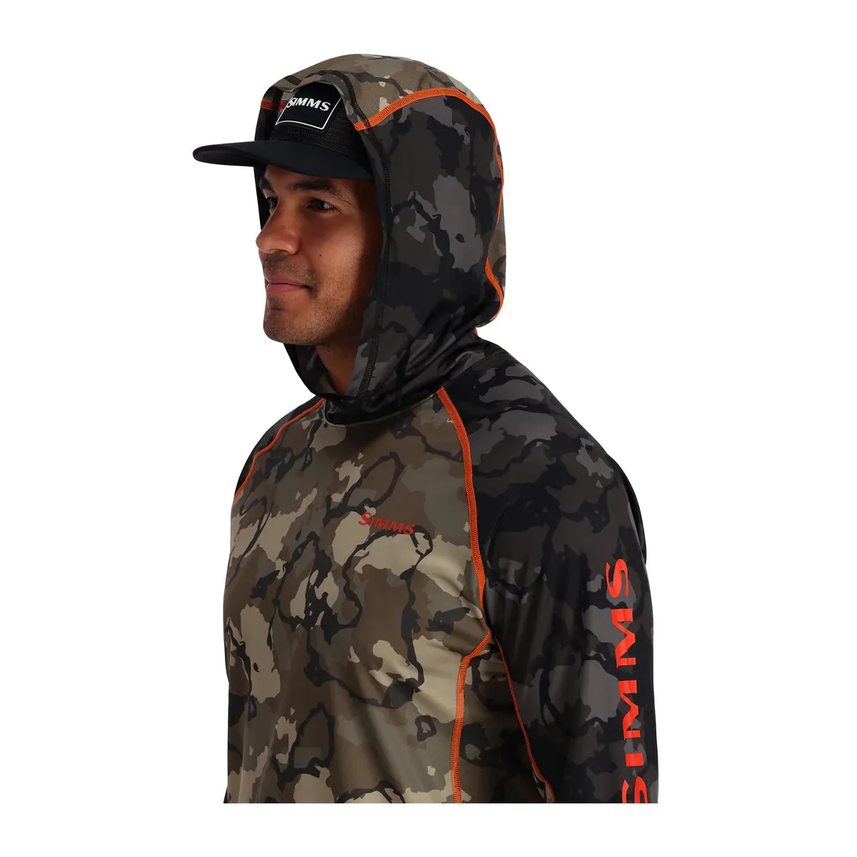 Simms Challenger Solar Hoody R Camo Olive Drab/R Camo Carbon