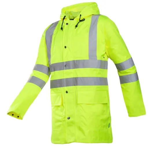 Sioen 198A Monoray Yellow Lightweight Hi-Vis Rain Jacket