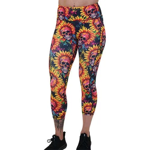 Skull Flower Leggings