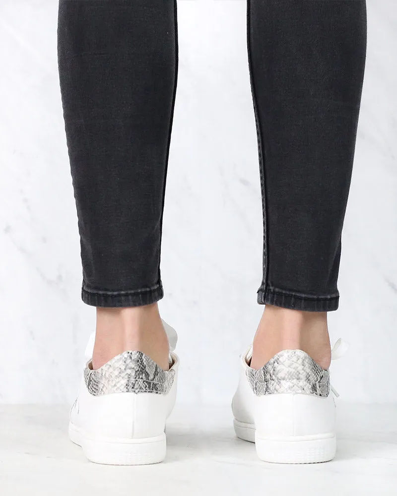 Snake Print Star Sneaker