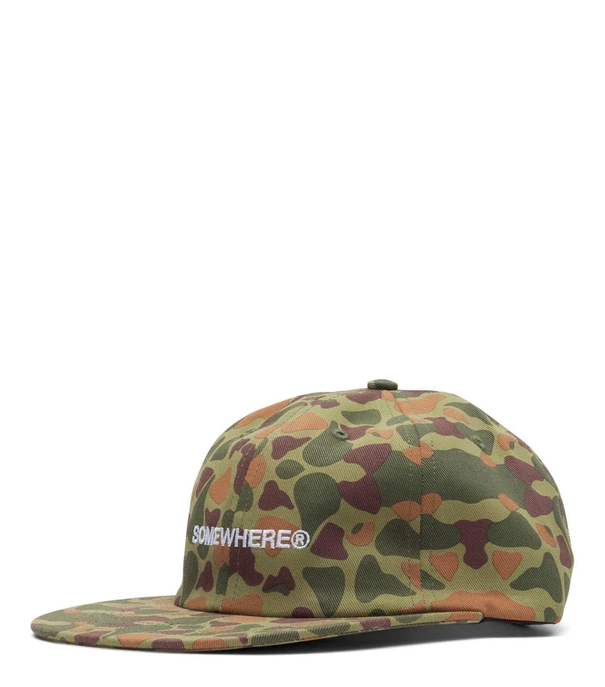 SOMEWHERE 6-Panel Logo Hat Camo