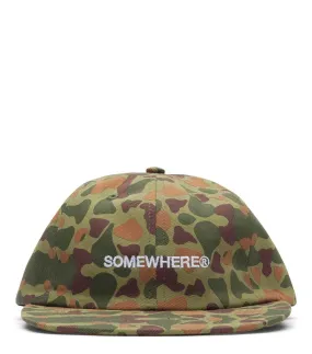 SOMEWHERE 6-Panel Logo Hat Camo