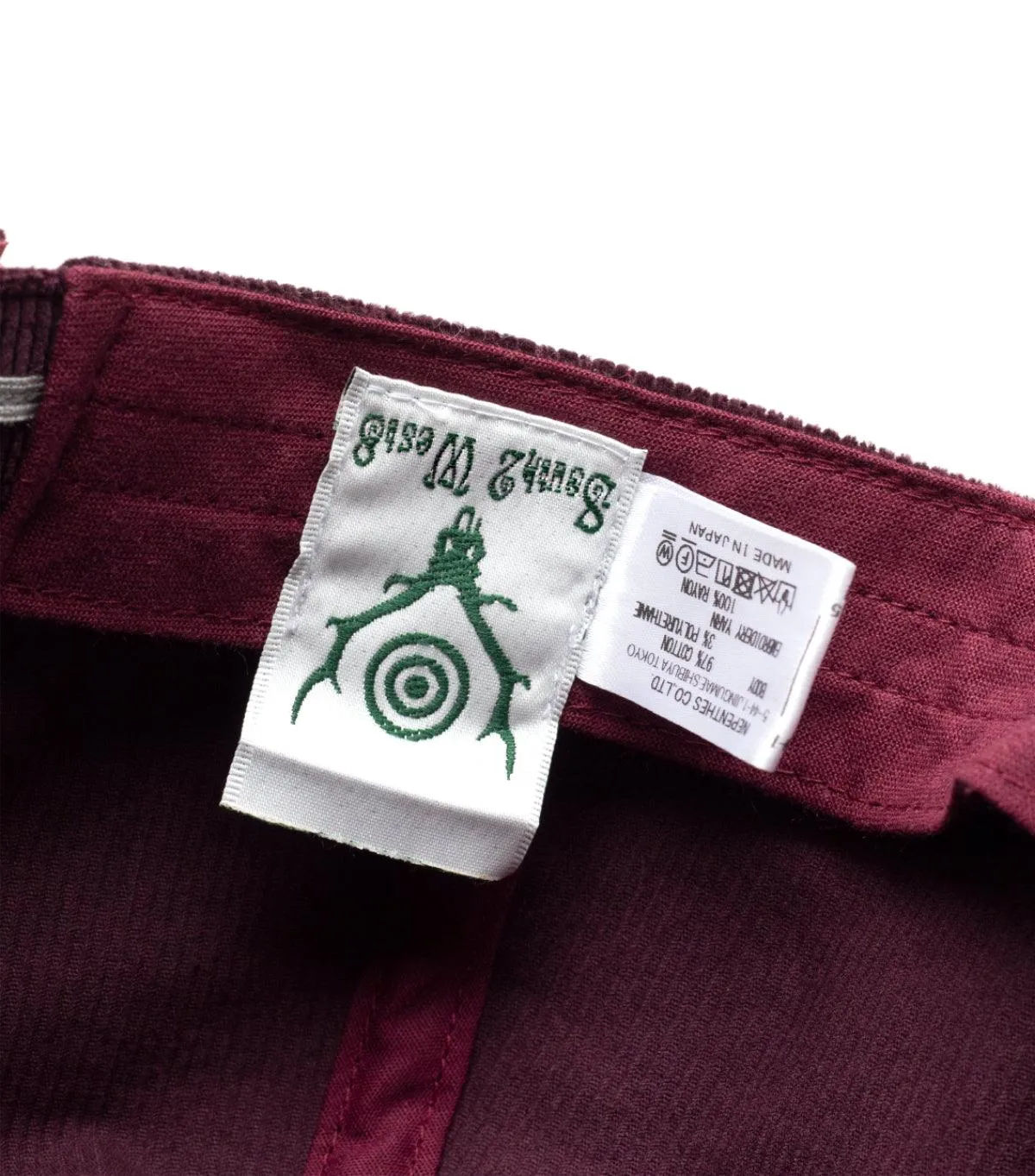 South2 West8 Corduroy Trucker Hat Maroon