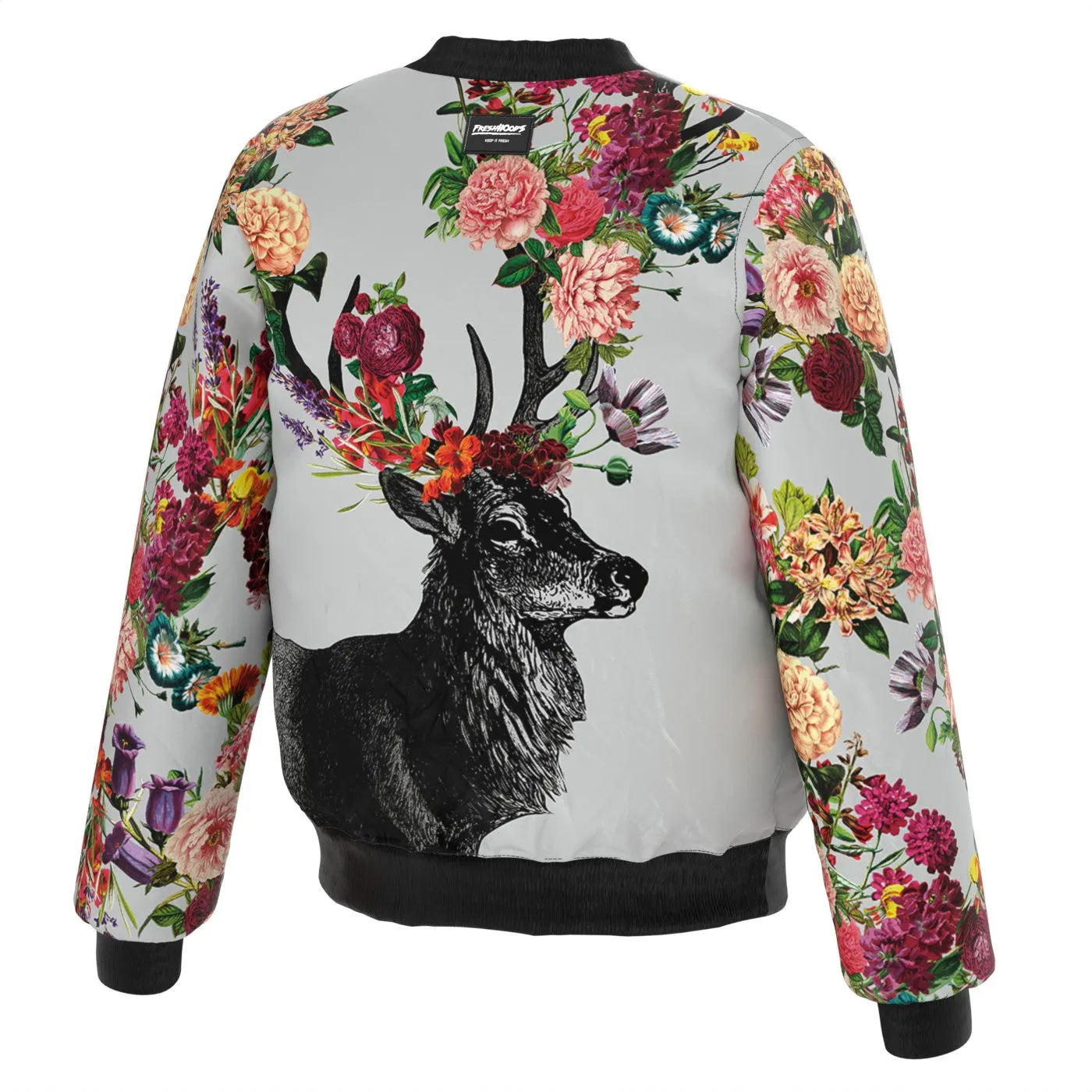 Spring Itself Deer Bomber Jacket