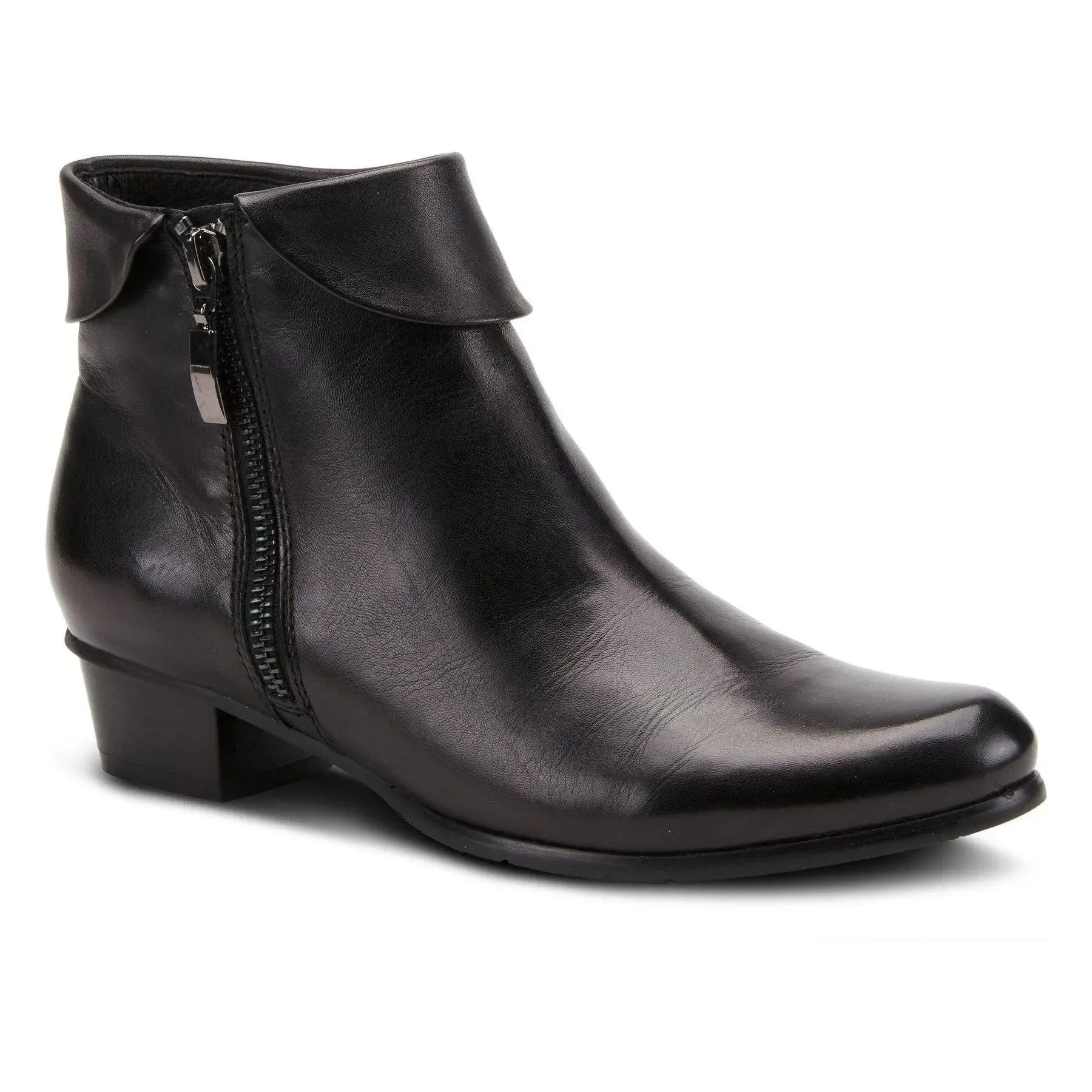 SPRNG STEP STOCKHOLM BOOTS - BLACK LEATHER