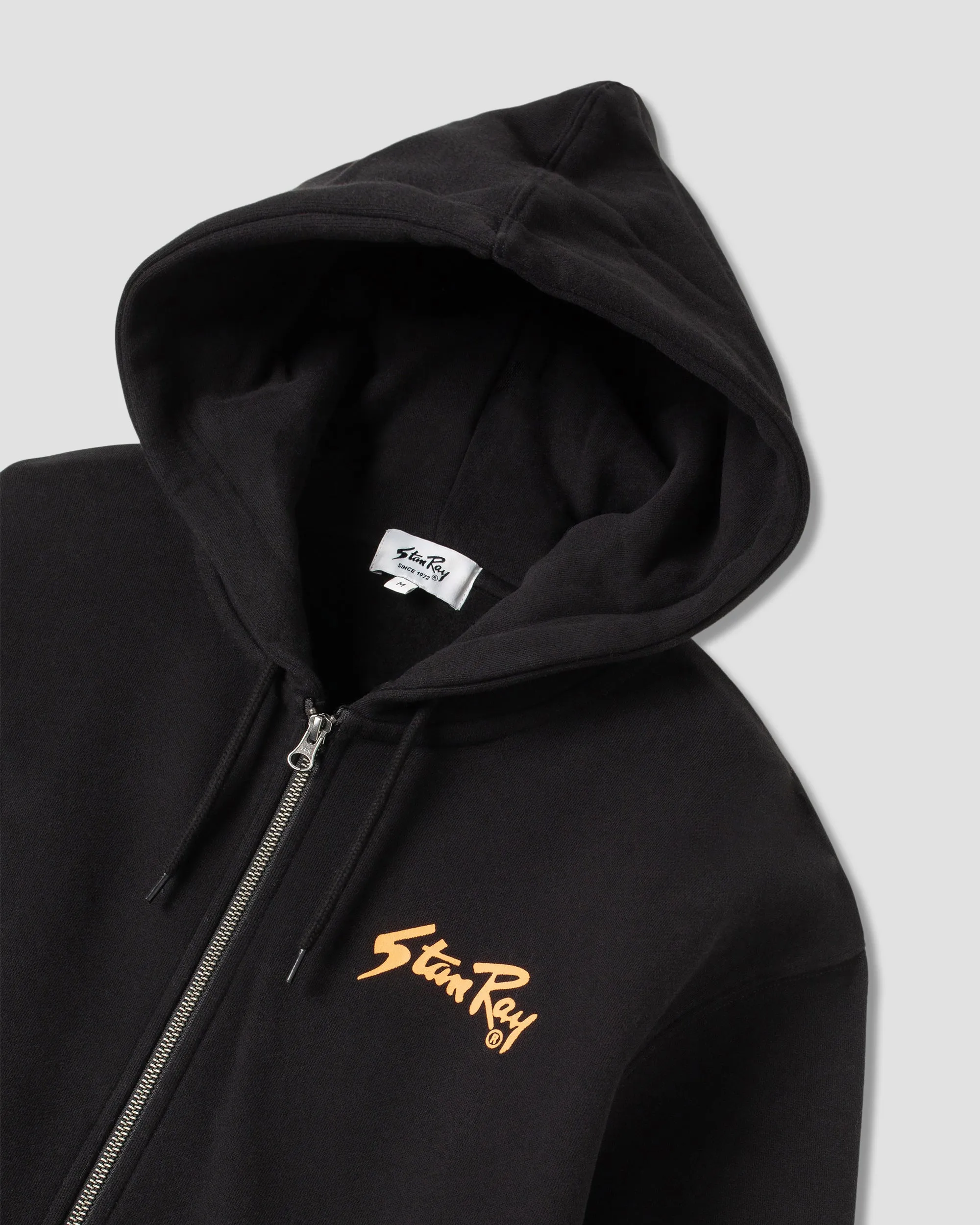 Stan OG Zip Hood (Black / Orange Print)