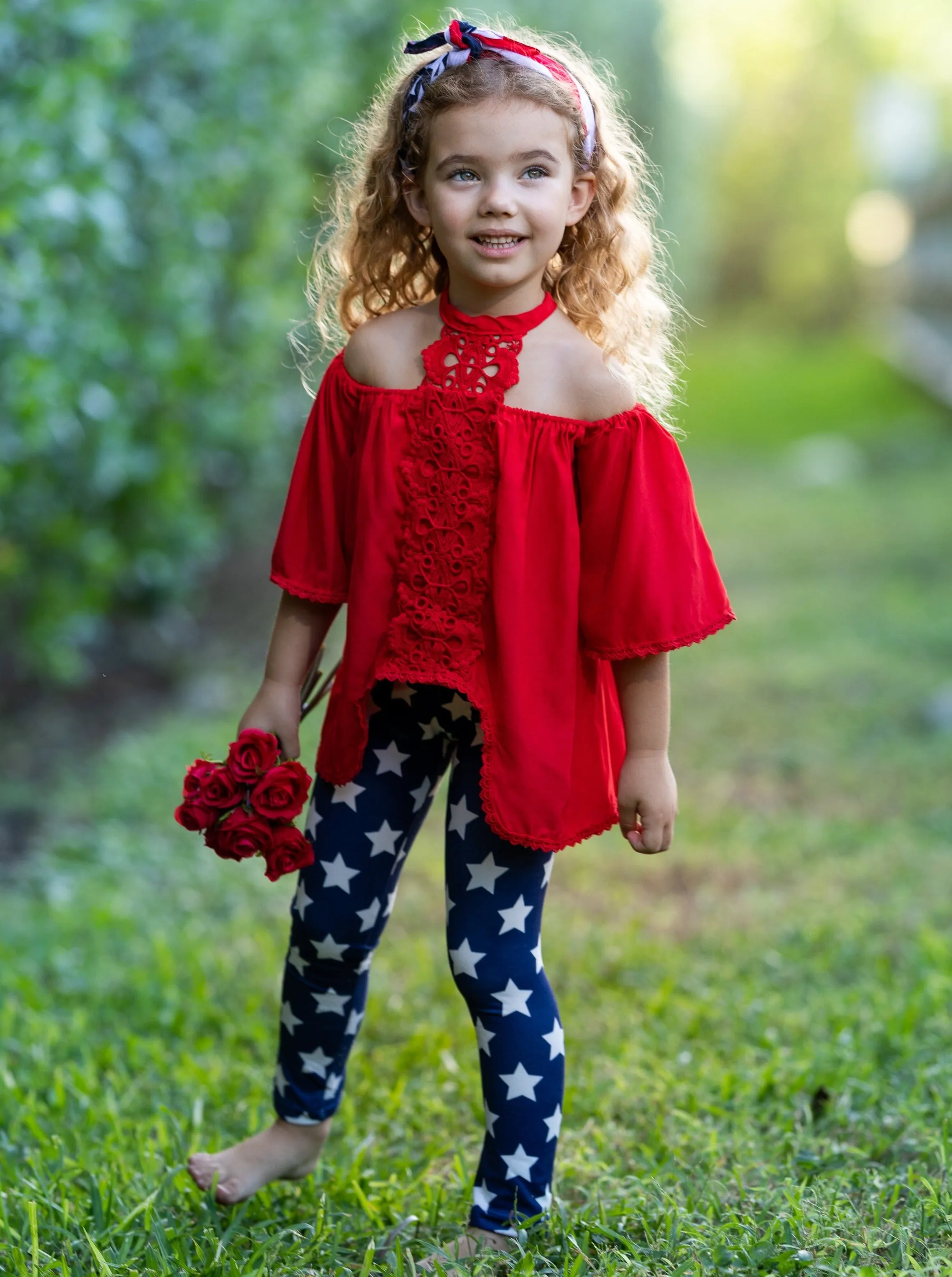 Star Spangled Beauty Tunic And Legging Set