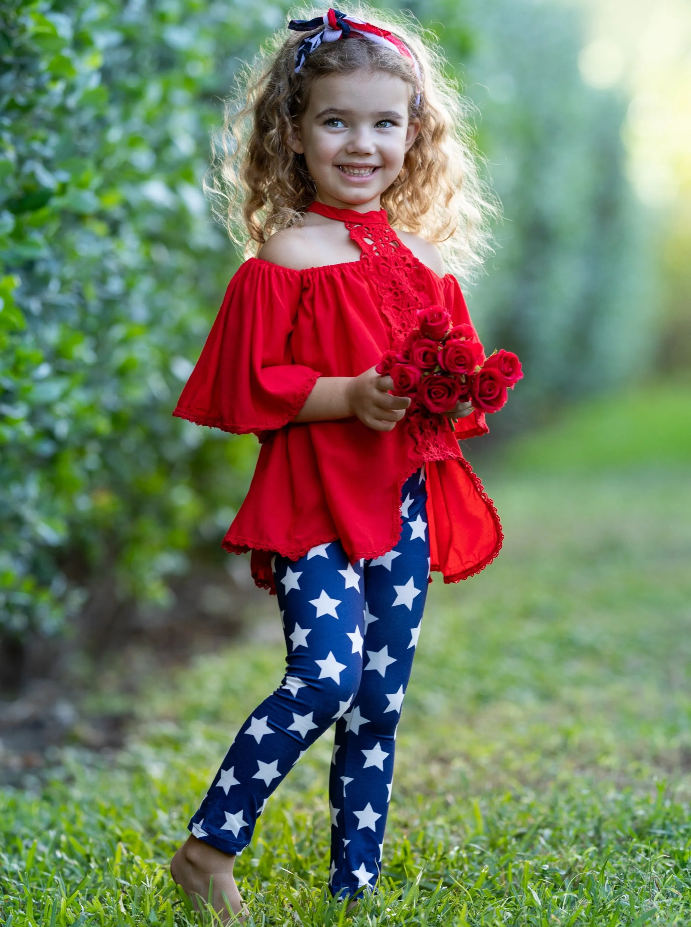 Star Spangled Beauty Tunic And Legging Set