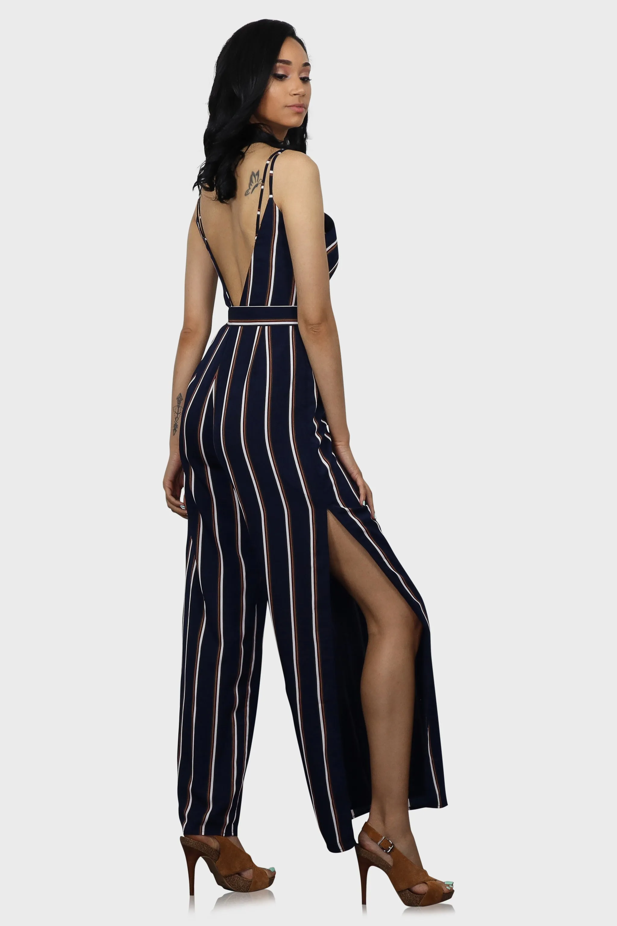 Striped Jumpsuit