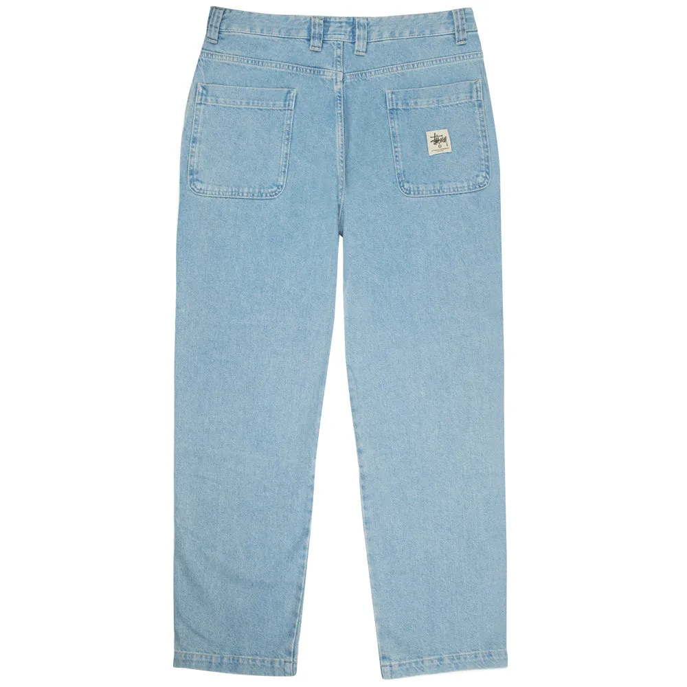 STSSY DENIM DOUBLE KNEE PANT // STONE WASH