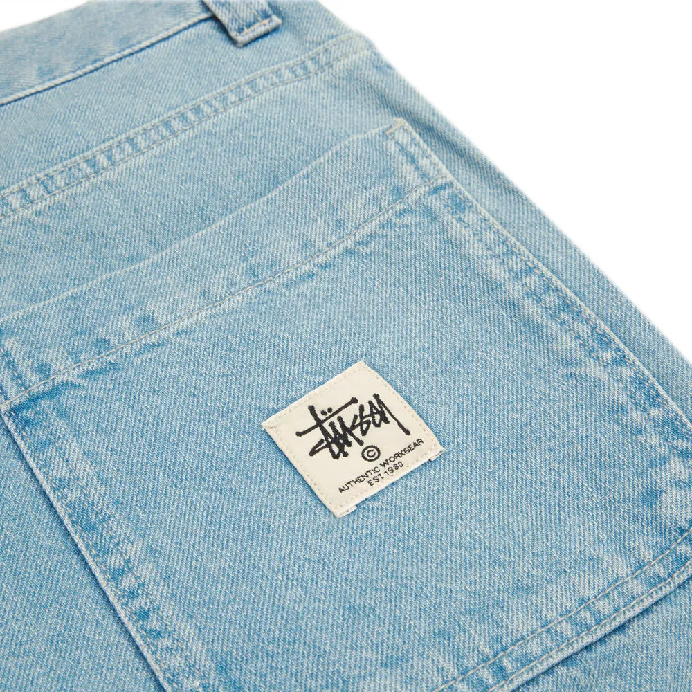 STSSY DENIM DOUBLE KNEE PANT // STONE WASH