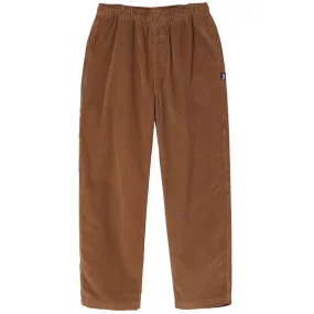 STSSY WIDE WALE CORD BEACH PANT // COPPER