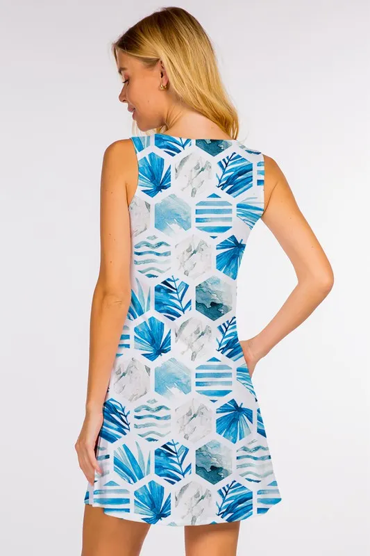 Summer Vacation Sea Horse Design Dress