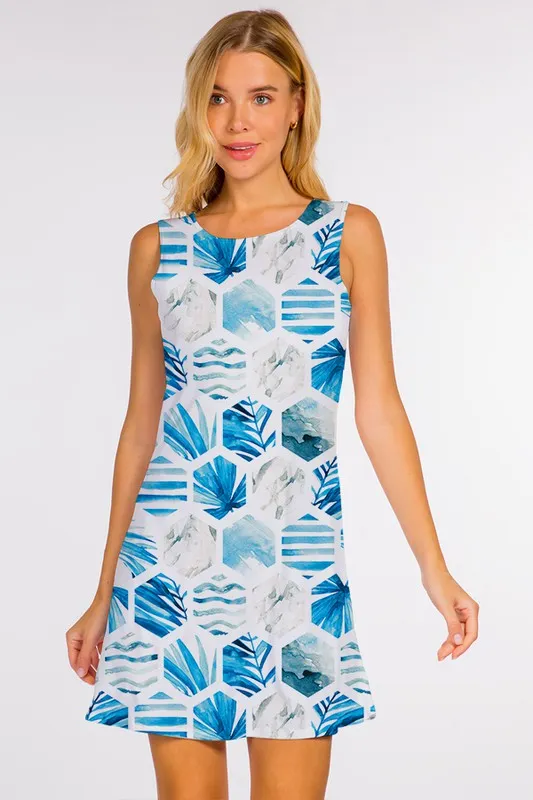 Summer Vacation Sea Horse Design Dress