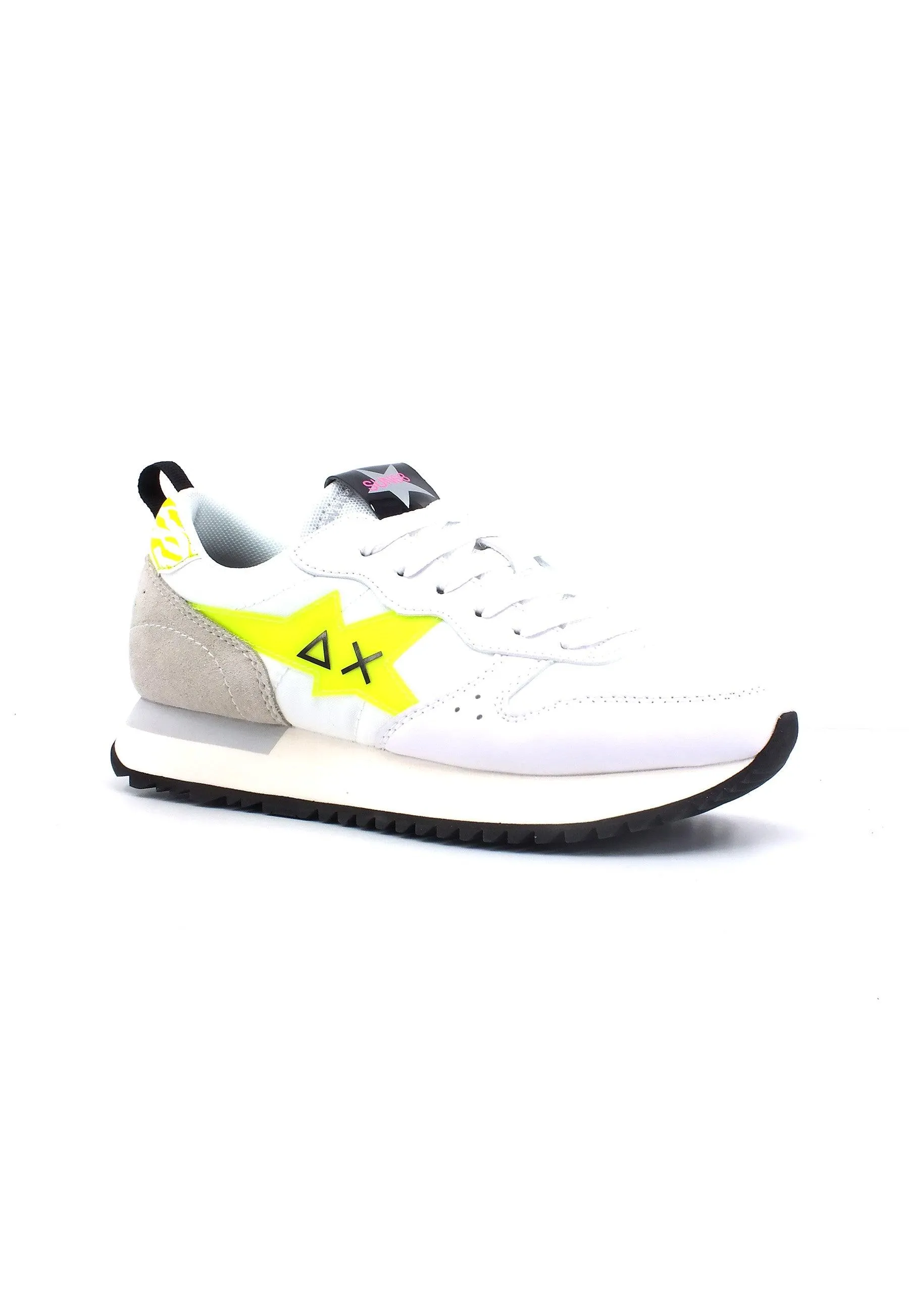 SUN68 Stargirl Trasparent Sneaker Donna Bianco Giallo Z33213