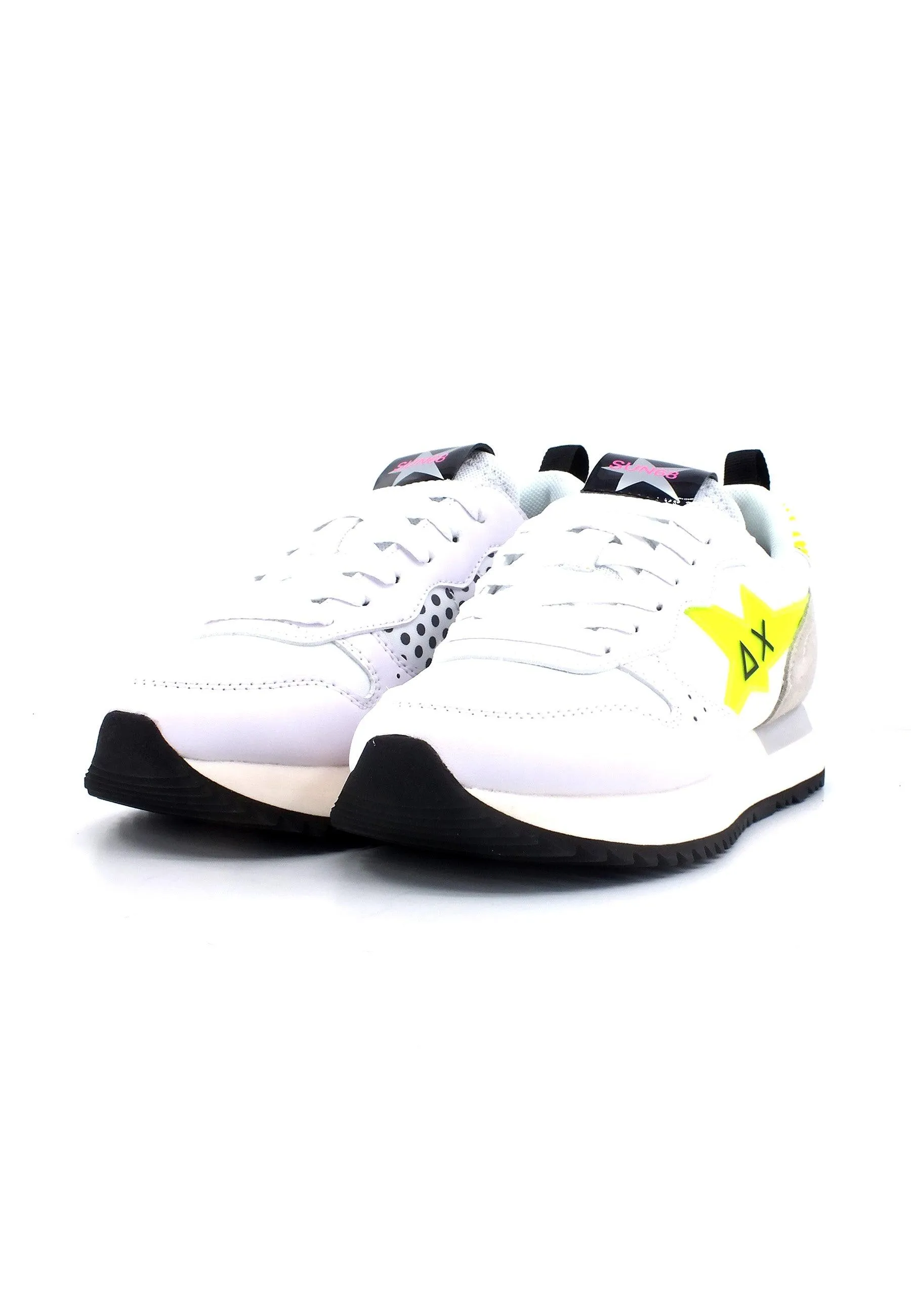 SUN68 Stargirl Trasparent Sneaker Donna Bianco Giallo Z33213