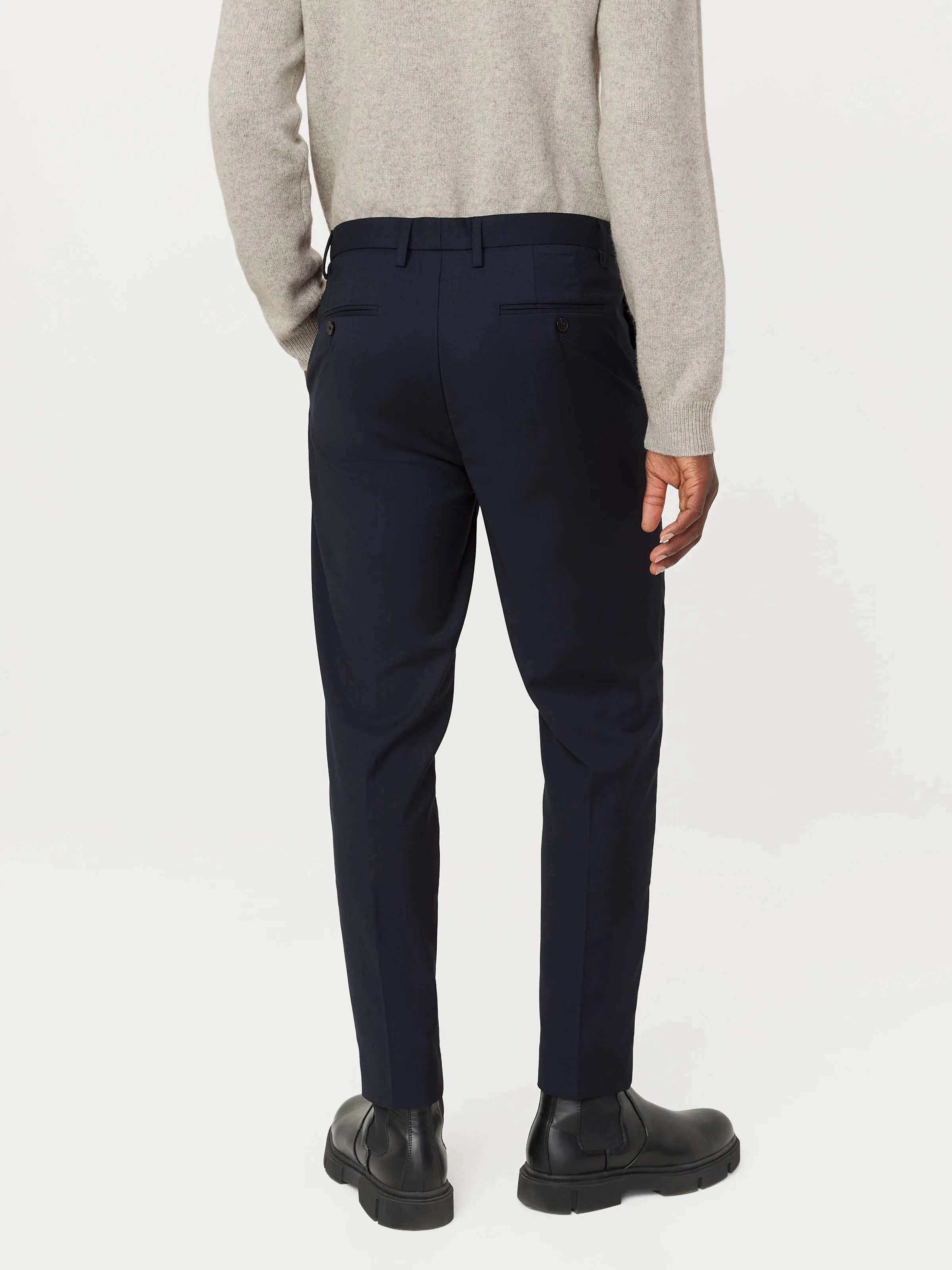 The Colin Tapered Pant in Deep Blue