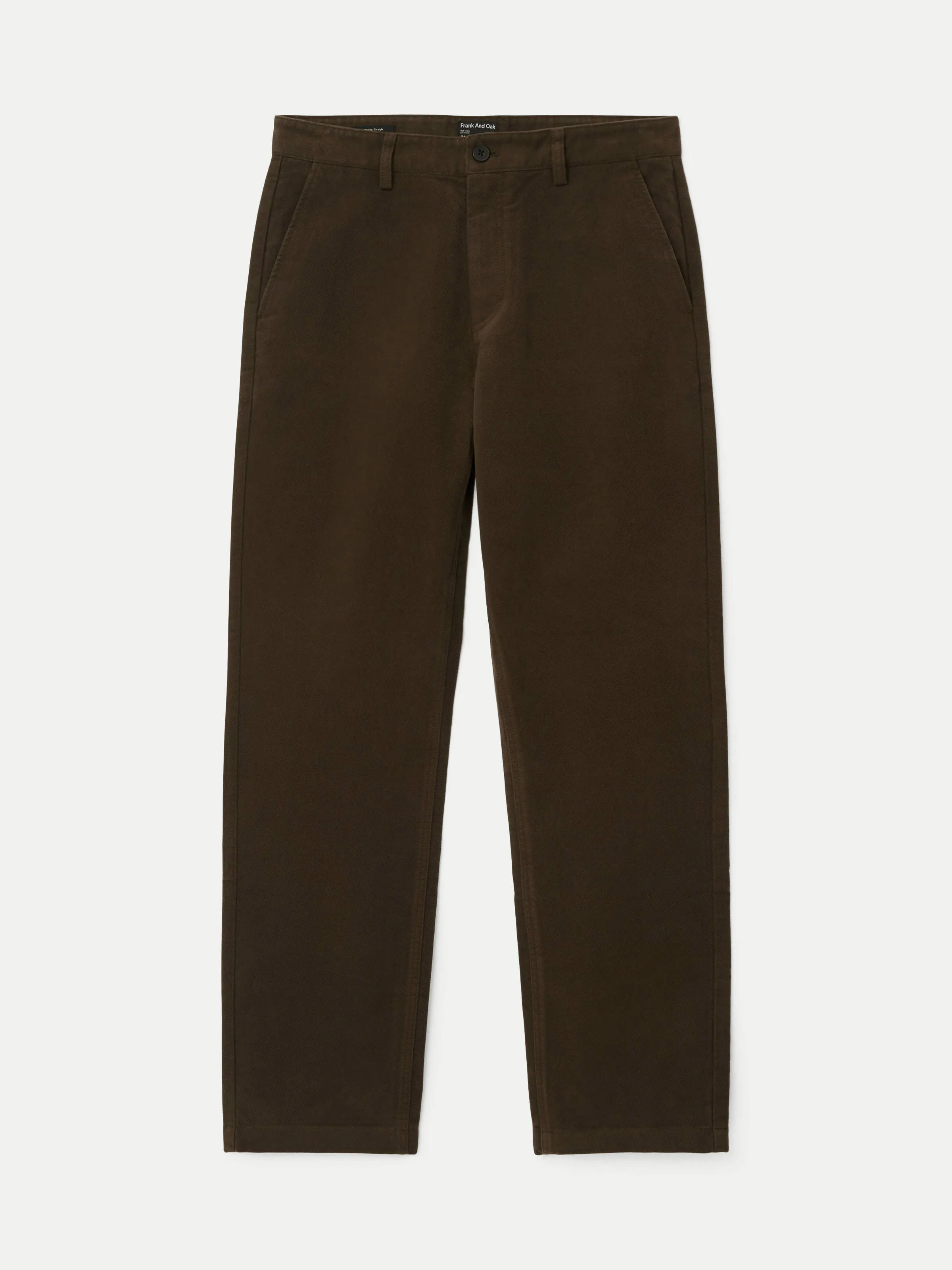 The Joey Straight Moleskin Pant  in Dark Taupe